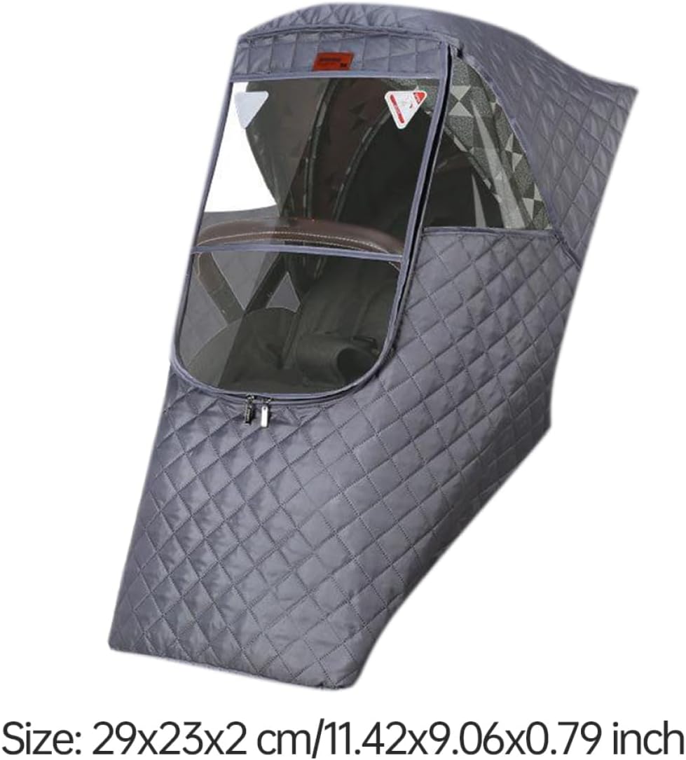 Stroller Rain Cover Winter Windproof Dustproof Cover Weather Shield with Zipper for Baby Pushchair, Winter Stroller Raincover