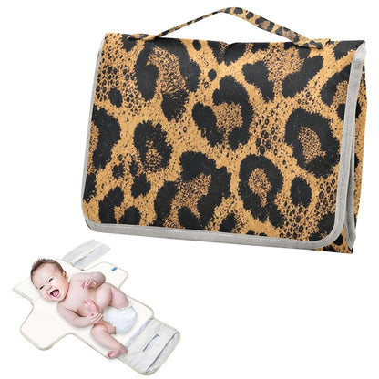 Leopard Print Pattern Portable Diaper Changing Pad Baby Gear