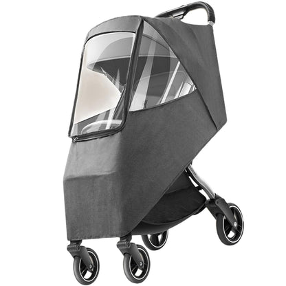 para Coche de Stroller Rain Cover Universal Toddler Travel Windproof Pushchair Protector (Linen Blue)