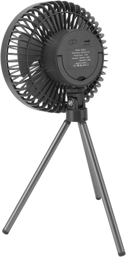 Portable Stroller Fan with Flexible Tripod, Rechargeable Baby Fan with Timing Function, Silent Brushless Motor, USB Output for Outdoor Travel, Gray (Grey)