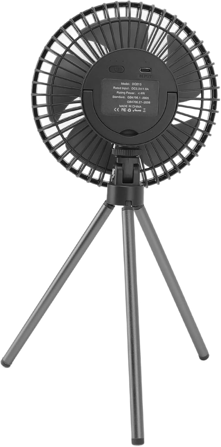 Portable Stroller Fan with Flexible Tripod, Rechargeable Baby Fan with Timing Function, Silent Brushless Motor, USB Output for Outdoor Travel, Gray (Grey)