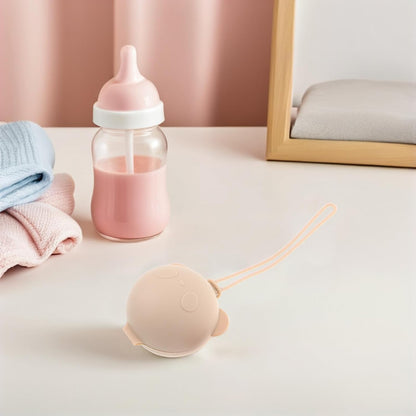 3pcs Silicone Pacifier Holder Box Set for Babies – Portable Dustproof Pacifier Organizer with Lanyard, Lightweight Storage Case for Home and Travel