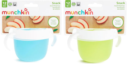 Snack Catcher Toddler Snack Cups, No Spil, Containers, Pink/Purple