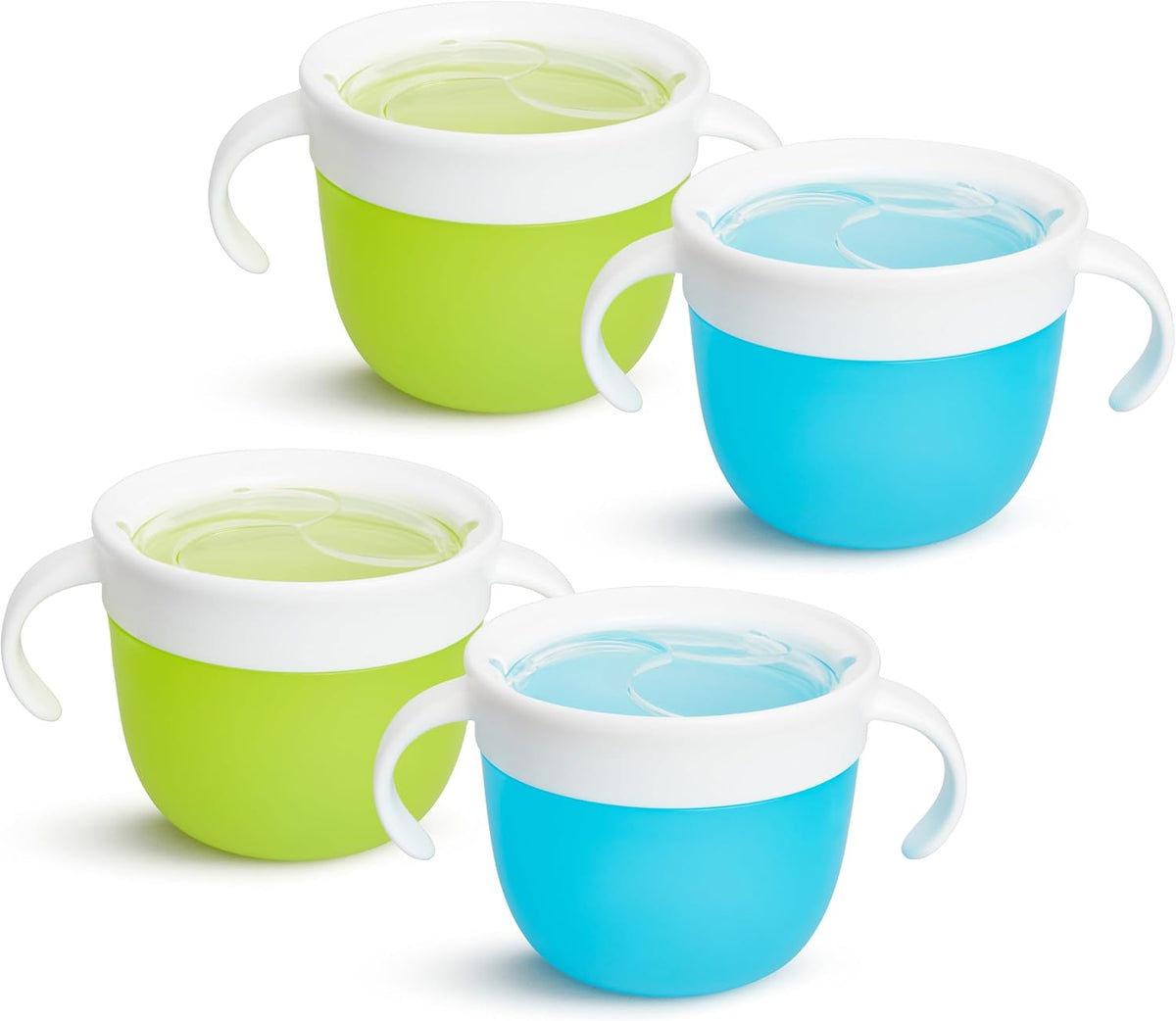 Snack Catcher Toddler Snack Cups, No Spil, Containers, Pink/Purple