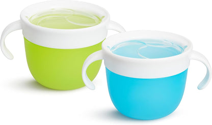 Snack Catcher Toddler Snack Cups, No Spil, Containers, Pink/Purple
