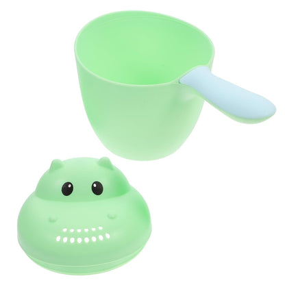 Baby Bath Rinse Cup for Newborns Large Shampoo Rinser Waterfall Design Safe Plastic for Gentle Rinsing During Bath Time