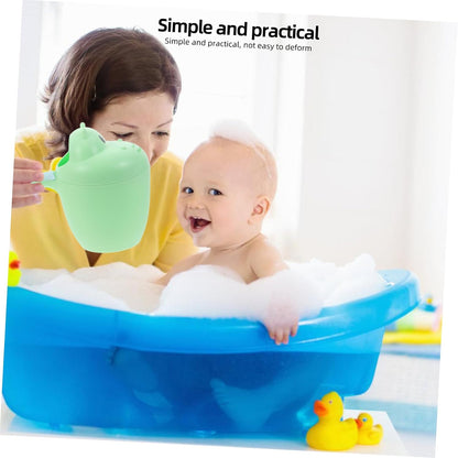 Baby Bath Rinse Cup for Newborns Large Shampoo Rinser Waterfall Design Safe Plastic for Gentle Rinsing During Bath Time
