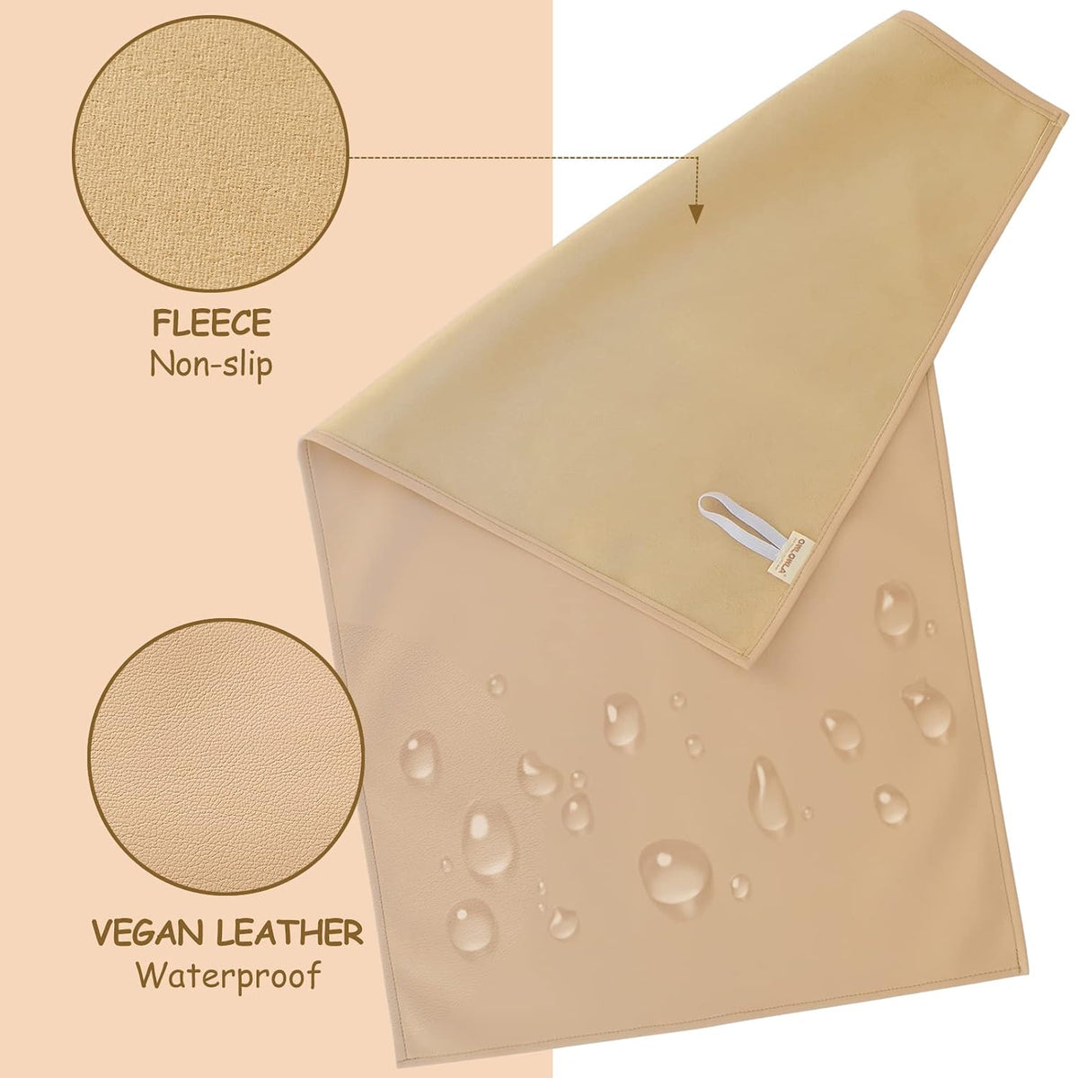 Changing Pad Portable Diaper Mat Baby Travel Changing Liner,2 Pack