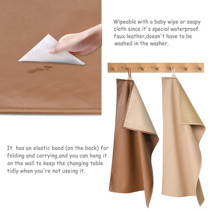 Changing Pad Portable Diaper Mat Baby Travel Changing Liner,2 Pack
