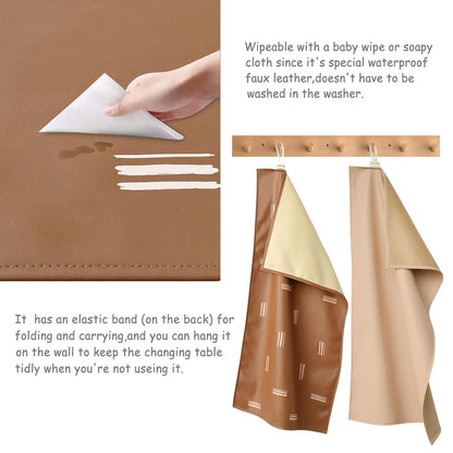 Changing Pad Portable Diaper Mat Baby Travel Changing Liner,2 Pack
