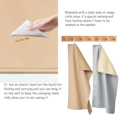 Changing Pad Portable Diaper Mat Baby Travel Changing Liner,2 Pack