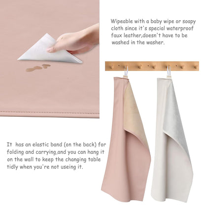 Changing Pad Portable Diaper Mat Baby Travel Changing Liner,2 Pack
