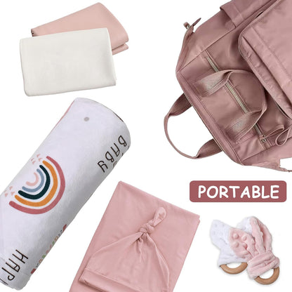 Changing Pad Portable Diaper Mat Baby Travel Changing Liner,2 Pack