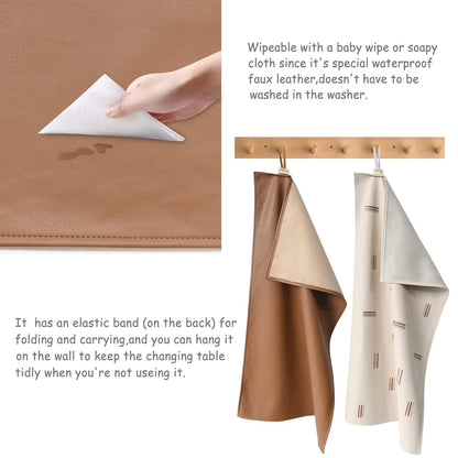 Changing Pad Portable Diaper Mat Baby Travel Changing Liner,2 Pack