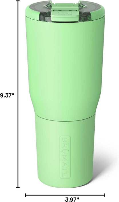 Nav 35oz 100% Leak Proof Insulated Travel Tumbler with Magnetic BevLock™ Lid - Double Wall Cup-Holder Friendly Stainless Steel Mug (Kiwi)