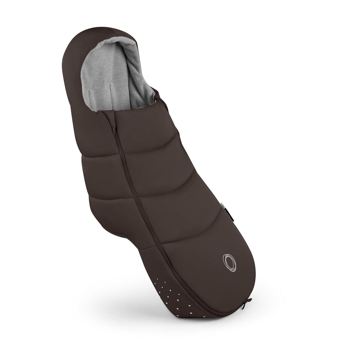 Footmuff - All-Season Stroller Accessory Weatherproof Climate Control Removable and Reflective (Moon Grey)