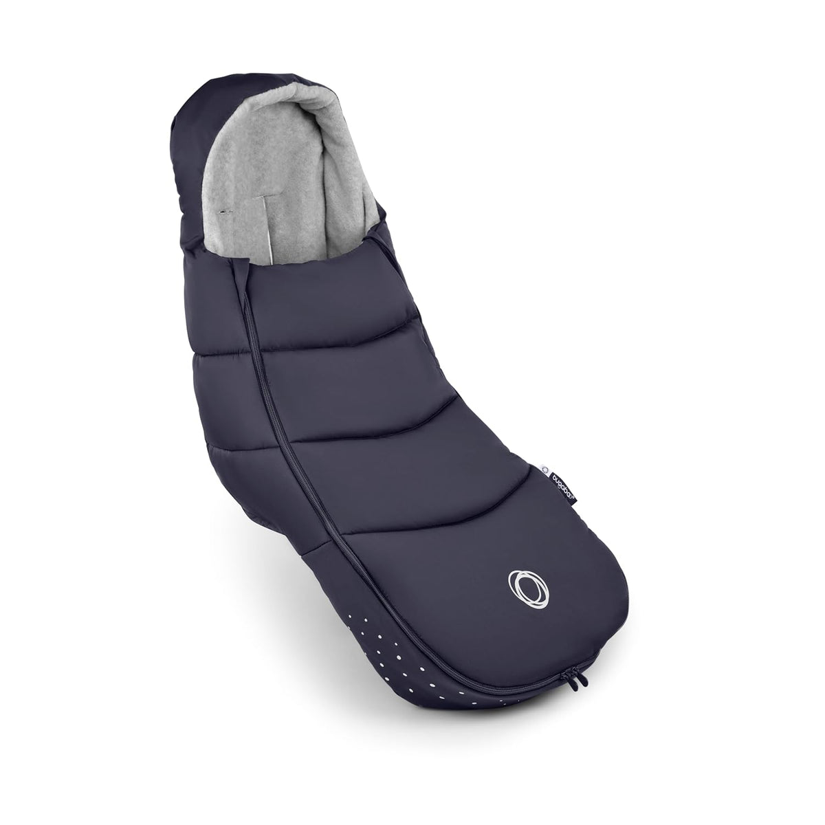 Footmuff - All-Season Stroller Accessory Weatherproof Climate Control Removable and Reflective (Moon Grey)