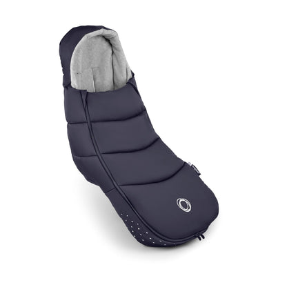 Footmuff - All-Season Stroller Accessory Weatherproof Climate Control Removable and Reflective (Moon Grey)