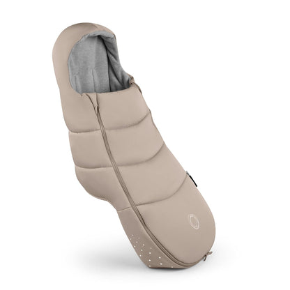 Footmuff - All-Season Stroller Accessory Weatherproof Climate Control Removable and Reflective (Moon Grey)
