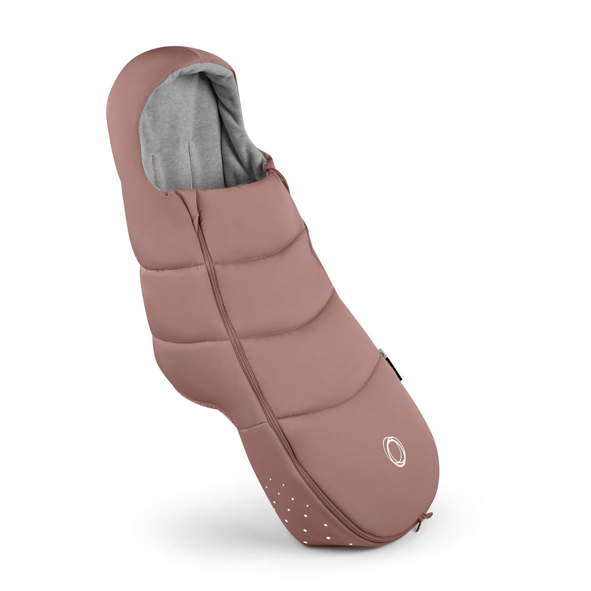 Footmuff - All-Season Stroller Accessory Weatherproof Climate Control Removable and Reflective (Moon Grey)