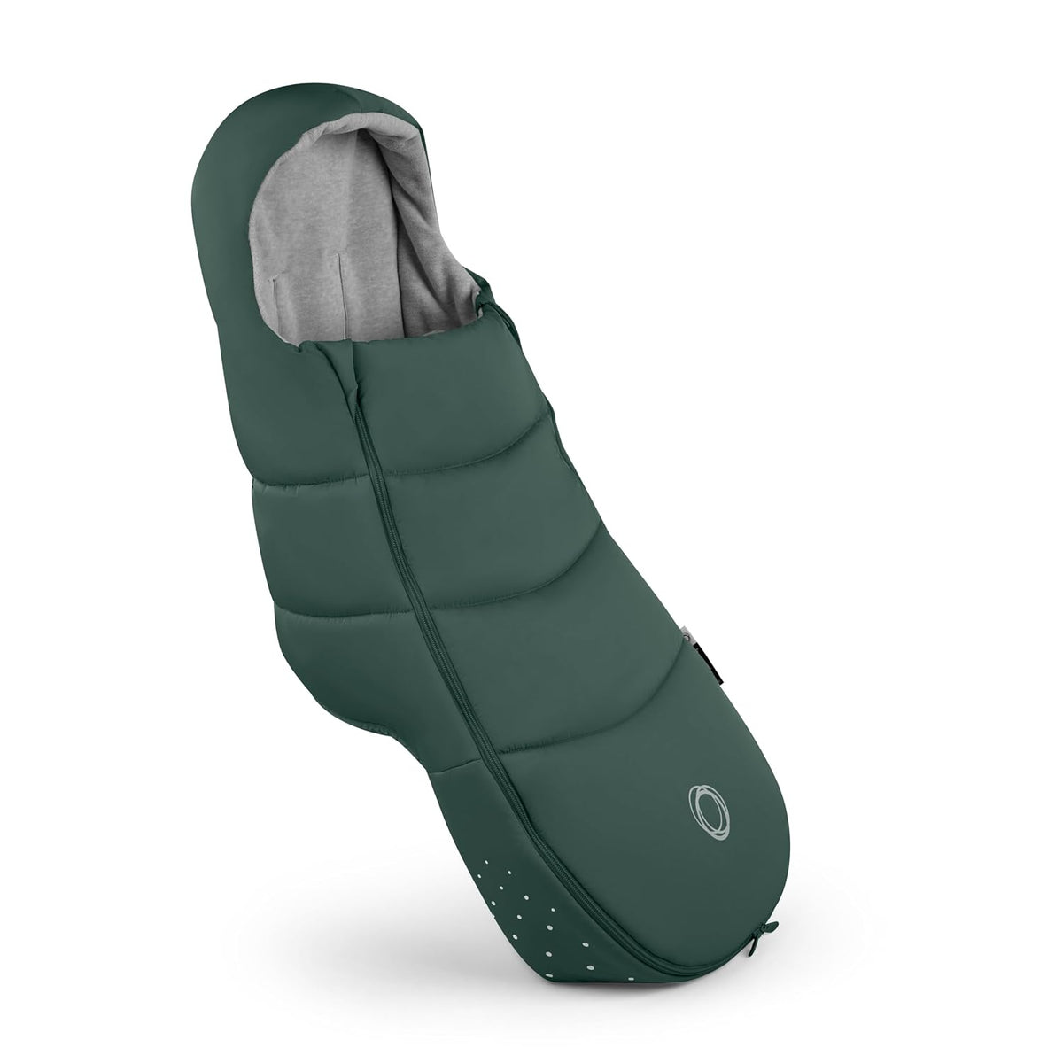 Footmuff - All-Season Stroller Accessory Weatherproof Climate Control Removable and Reflective (Moon Grey)