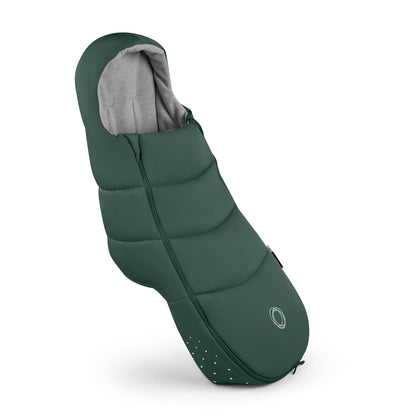 Footmuff - All-Season Stroller Accessory Weatherproof Climate Control Removable and Reflective (Moon Grey)