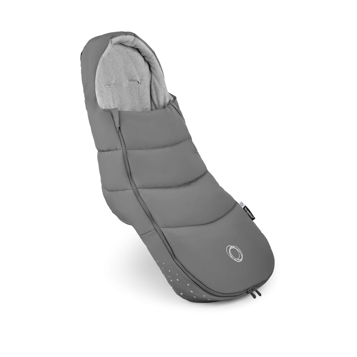 Footmuff - All-Season Stroller Accessory Weatherproof Climate Control Removable and Reflective (Moon Grey)