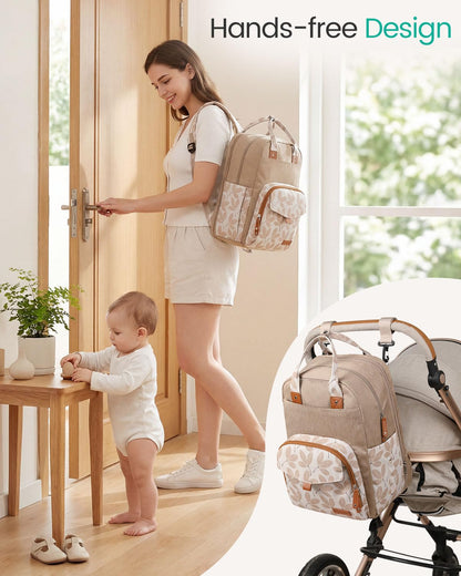 Extra Large Diaper Bag Backpack for 2 Kids Expandable 30-38L