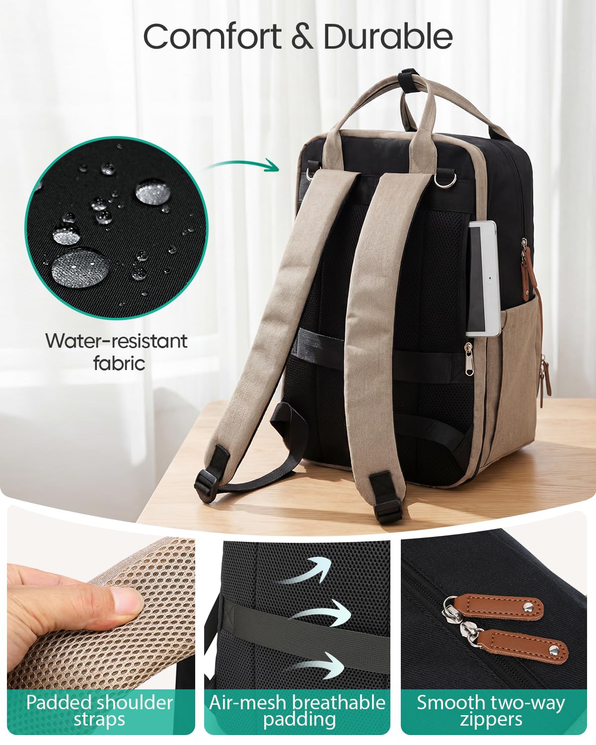 Extra Large Diaper Bag Backpack for 2 Kids Expandable 30-38L