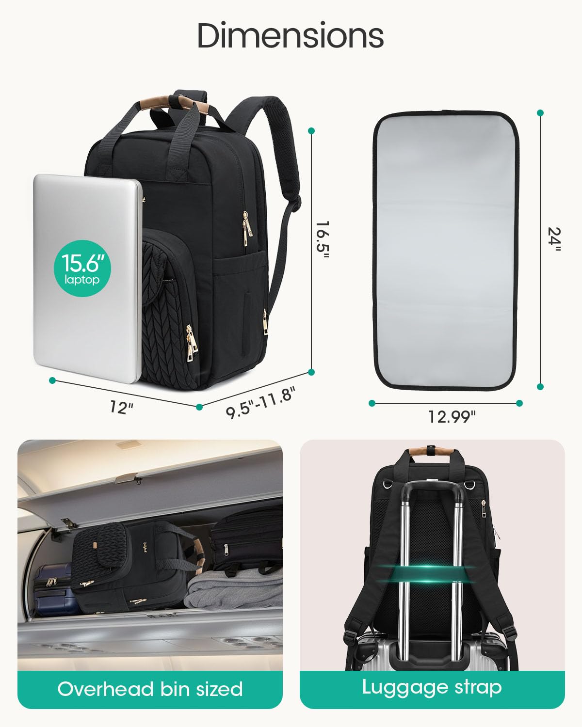 Extra Large Diaper Bag Backpack for 2 Kids Expandable 30-38L