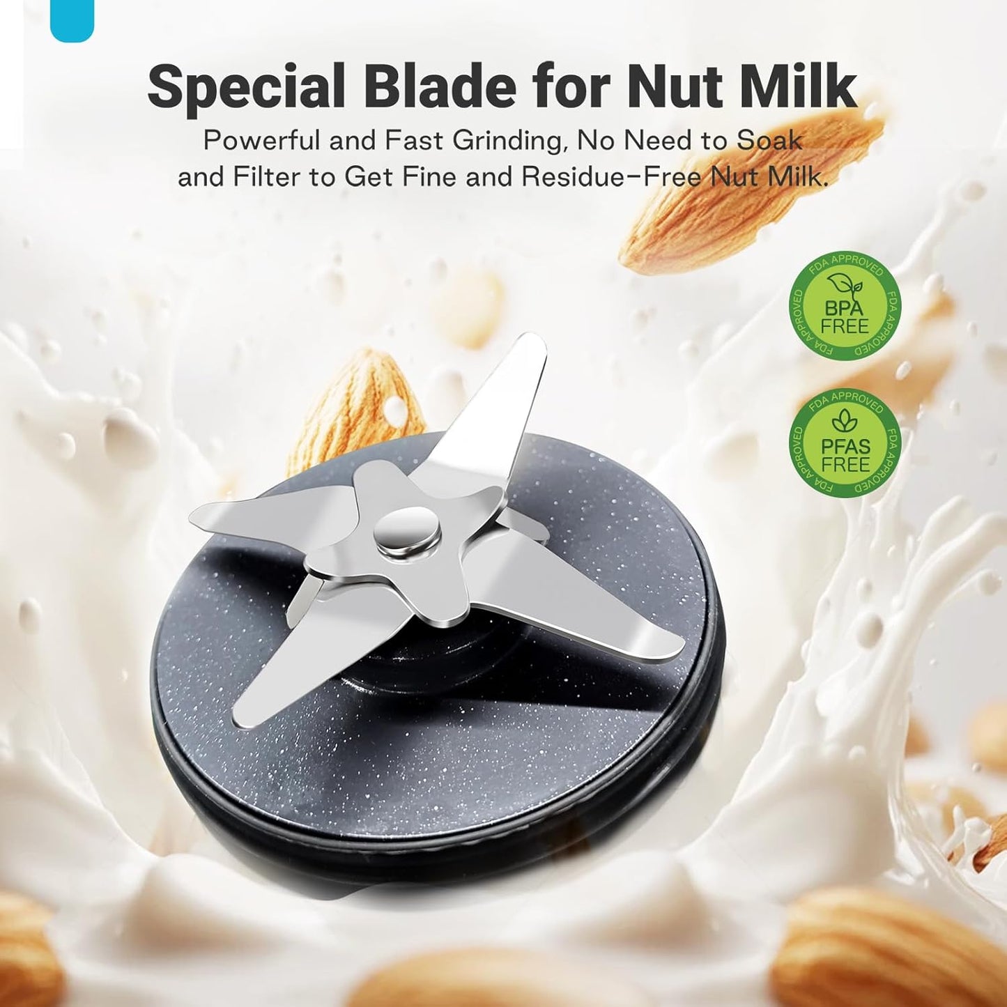 50.73oz Nut Milk Maker Machine: 12-in-1 Automatic Soy Milk Maker with Detachable Design, Homemade Juice,Almond,Oat Milks for Plant-Based Milks, 24H Delay Start/Keep Warm/Auto-Clean/Safety Lock