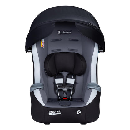 Baby Trend Trooper™ Slim 3-in-1 Convertible Car Seat, Dash Black – Slim Fit, 3-in-1 Growth Modes, Lightweight Design, Adjustable Comfort Padding