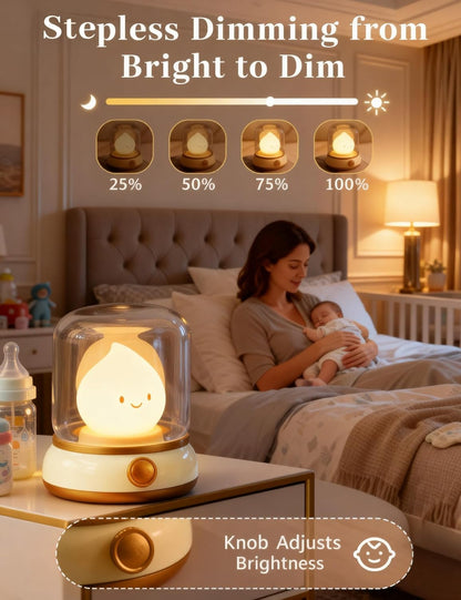 3pcs Cozy Campfire Nightlight Kits, Soothing Nature Sounds, White Noise Night Light for Baby Adult, Rechargeable, Cute Flame Lamp, Best Gift for Kids Bedrooms Camping Trips