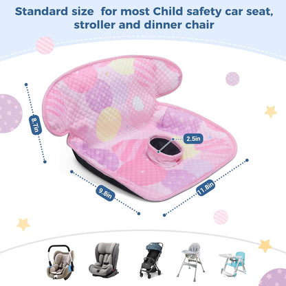 COOLBEBE Car Seat Protector for Potty Training, 2 Pack Dry Waterproof Car Seat Liner Toilet Training & Strap Covers Set for Baby Infant Toddler, Piddle Pads Cover Pad for Strollers, Carseat (Black)
