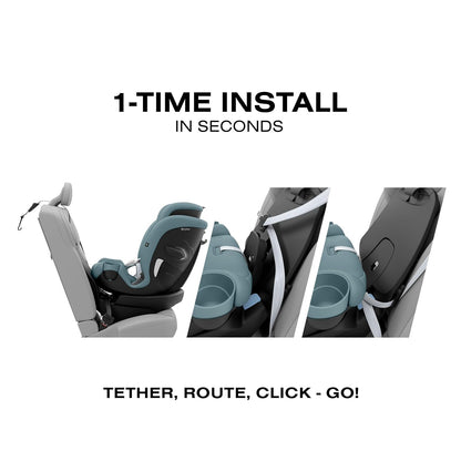 Callisto G 360 Rotating All-in-One Convertible Car Seat - Stormy Blue