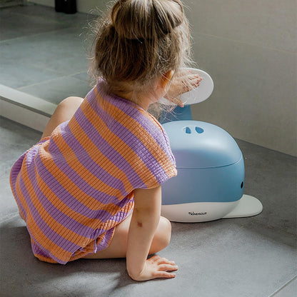 Kindsgut Whale Potty Training Toilet – Ergonomic Toddler Potty for Boys & Girls, Designed in Germany, Non-Slip & Easy Clean, Pigeon Blue