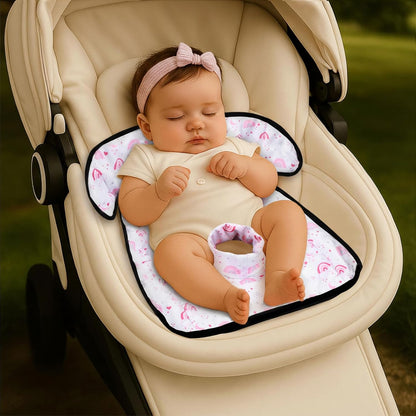 HunnmingRe 2 Pack Floral Car Seat Protector for Potty Training Waterproof Piddle Pad Cover from Spillages Nappy Leaks Toilet Training Anti Slip Backing Strollers Carseat Liner for Toddlers Babies