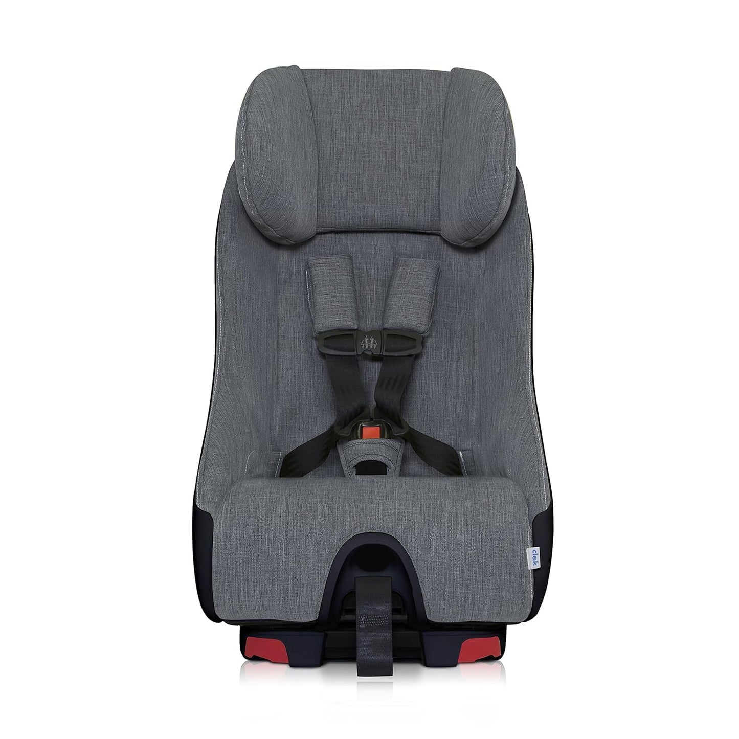 Clek Foonf Convertible Car Seat with Rigid Latch, Crumple Zone Safety System, Adjustable Headrest, Reclining Design, Anti-Rebound Bar & Flame Retardant-Free (Latte Ziip)