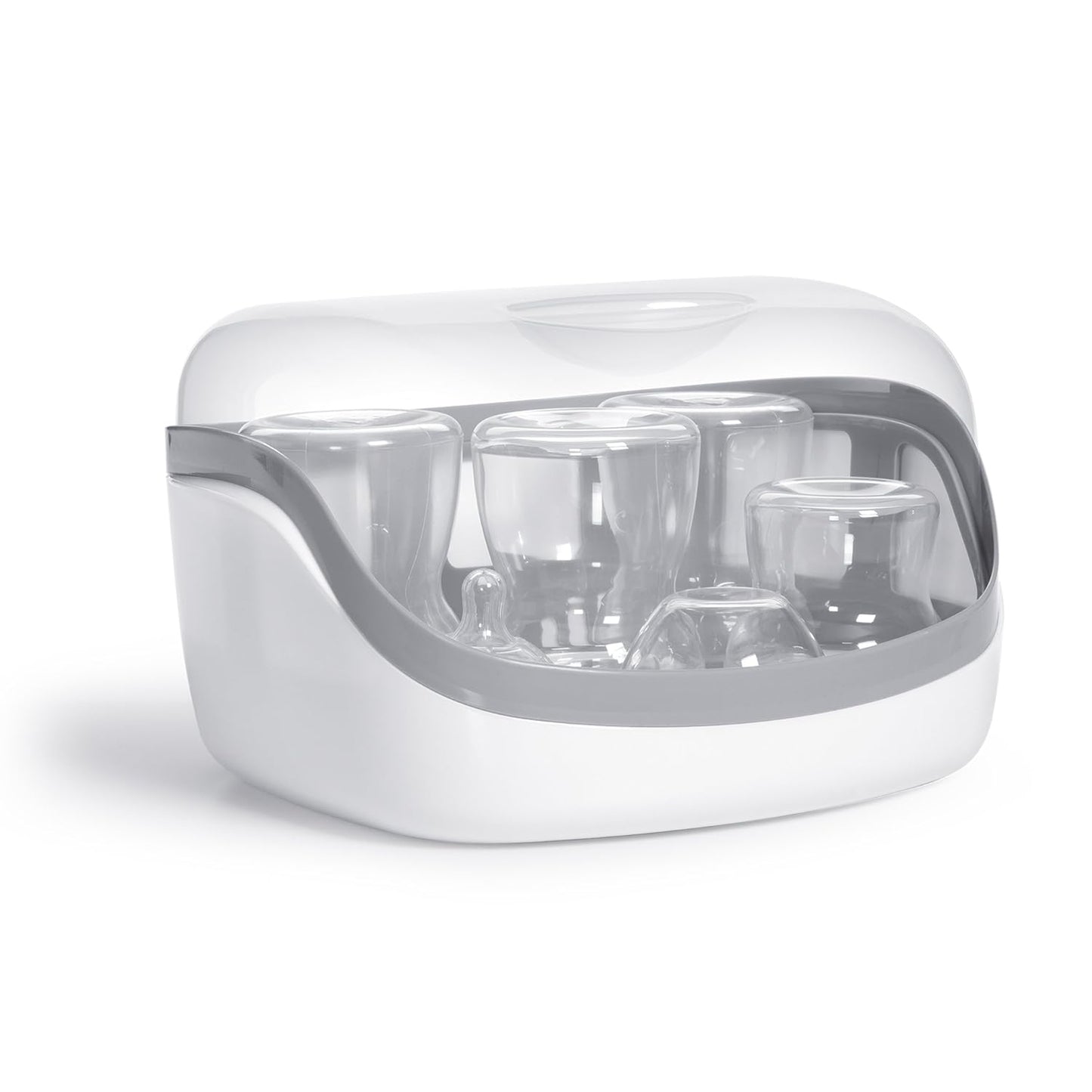 Chicco 3-in-1 Modular Electric Steam Sterilizer for Baby Bottles, Feeding Accessories, and More | Eliminates 99.9% of Germs | 3 Configurations | Automatic Shut-Off and Quiet Operation