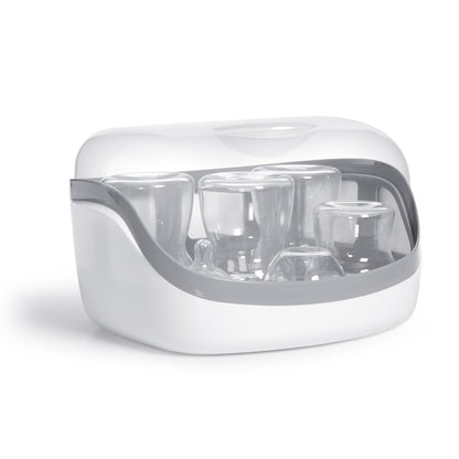 Chicco 3-in-1 Modular Electric Steam Sterilizer for Baby Bottles, Feeding Accessories, and More | Eliminates 99.9% of Germs | 3 Configurations | Automatic Shut-Off and Quiet Operation