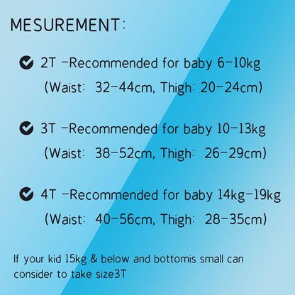 Toddler Potty Training Pants 4 Pack,Cotton Training Underwear Size 2T,3T,4T,Waterproof Underwear for Kids