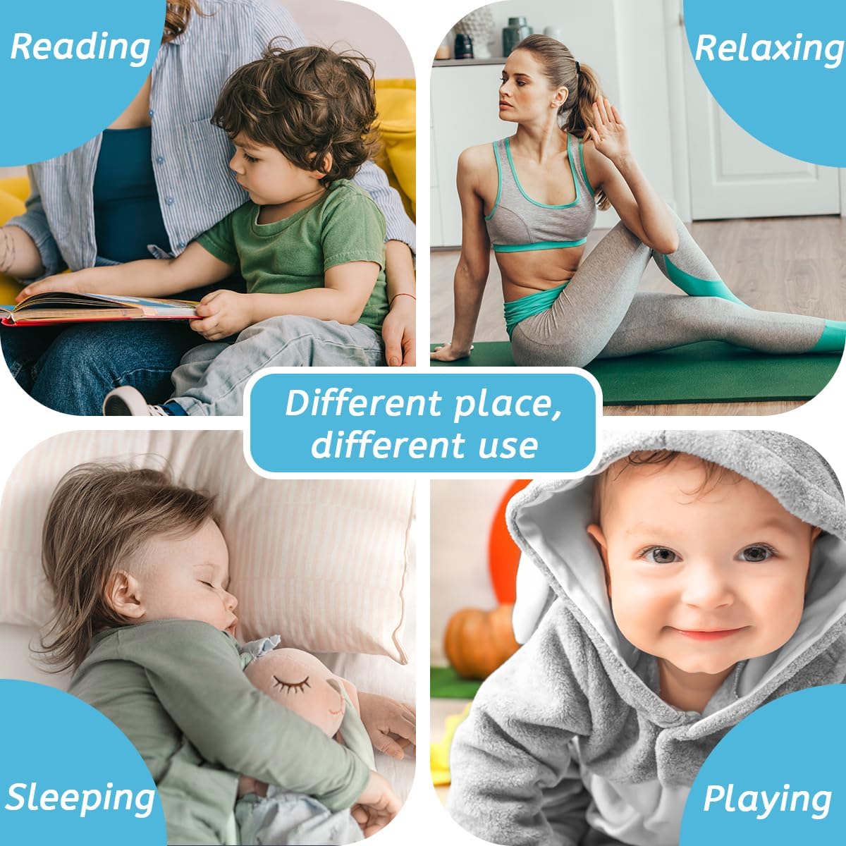 Sleep White Noise Sound Machines with 30 Soothing Sounds 3.5 mm Headphone Jack 5 Timer Settings 32 Precise Volume Memory Function Compact Design Ideal Gift for Everyone