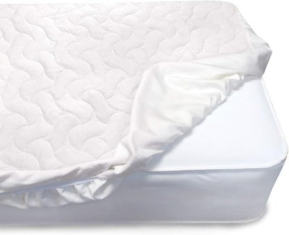 Serta Sertapedic Crib Mattress Protector with Nanotex Stain Repel and Release – Washable and Waterproof Mattress Pad Cover – Essentials for Newborn Baby and Toddler, 52"x 28", White