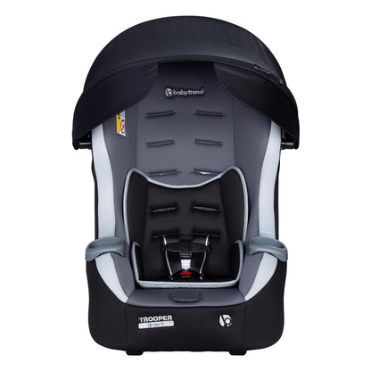 Baby Trend Trooper™ Slim 3-in-1 Convertible Car Seat, Dash Black – Slim Fit, 3-in-1 Growth Modes, Lightweight Design, Adjustable Comfort Padding