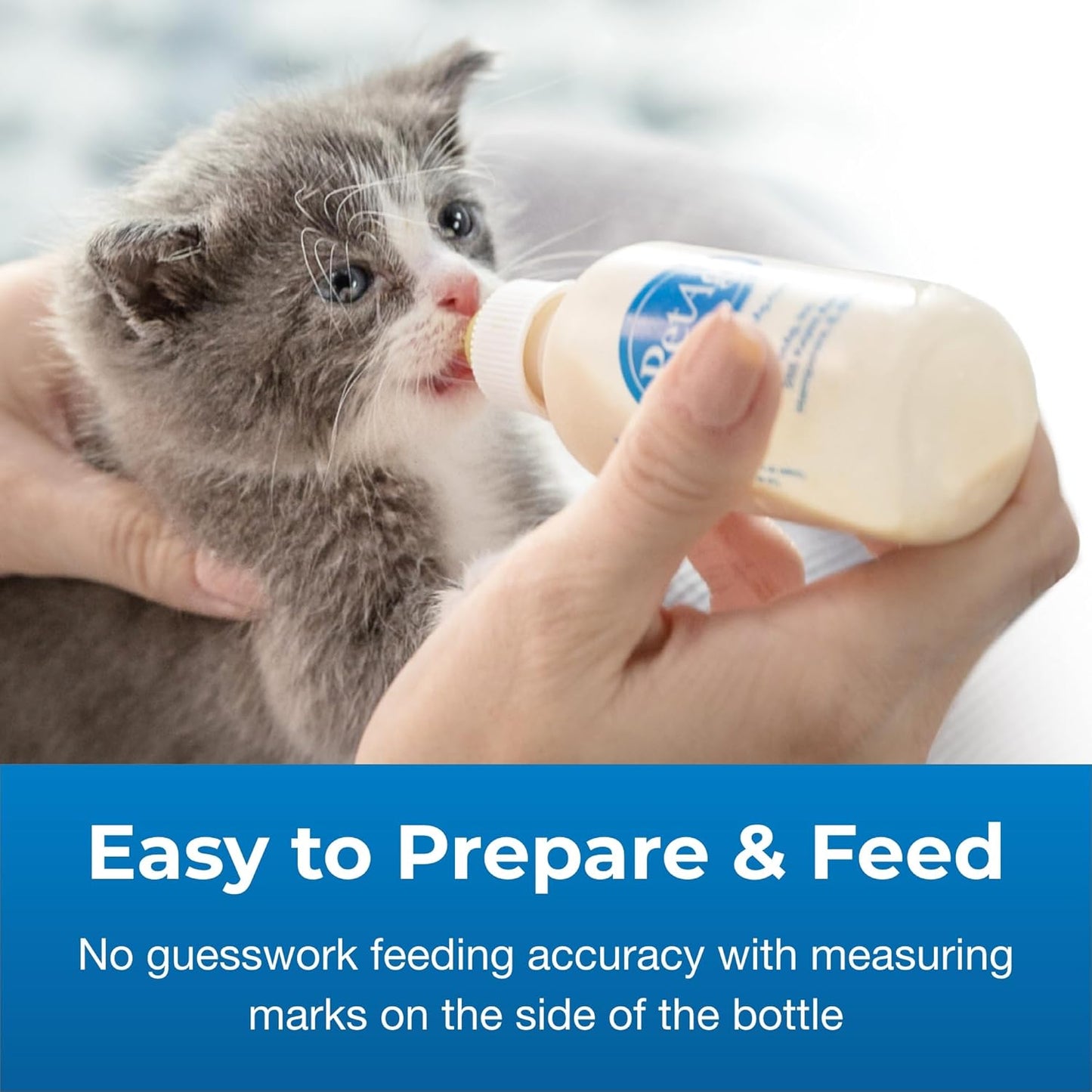 Pet-Ag Nursing Kit - 4 oz - Promotes The Natural Feeding of Liquids to Baby Animals - Each Kit Includes 4 oz. Bottle with Cap, 3 Nipples & Cleaning Brush