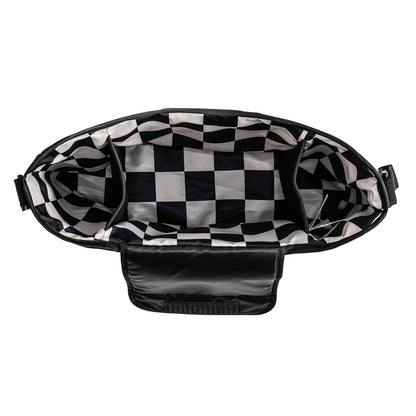 Tiny Twinkle Universal Stroller Organizer with Adjustable Strap - Waterproof Stroller Caddy Fits Baby Jogger, Nuna, Graco, Donna and Bugaboo Strollers（Black）