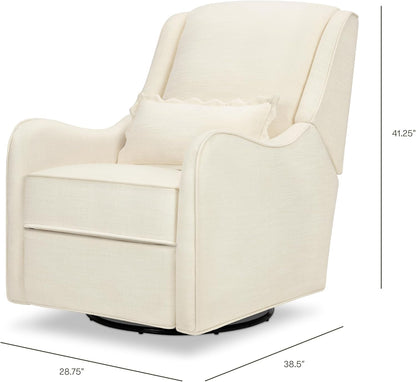 Namesake Devon Recliner and Swivel Glider in Performance Dusty Rose Eco-Basketweave, GREENGUARD Gold and CertiPUR-US® Certified