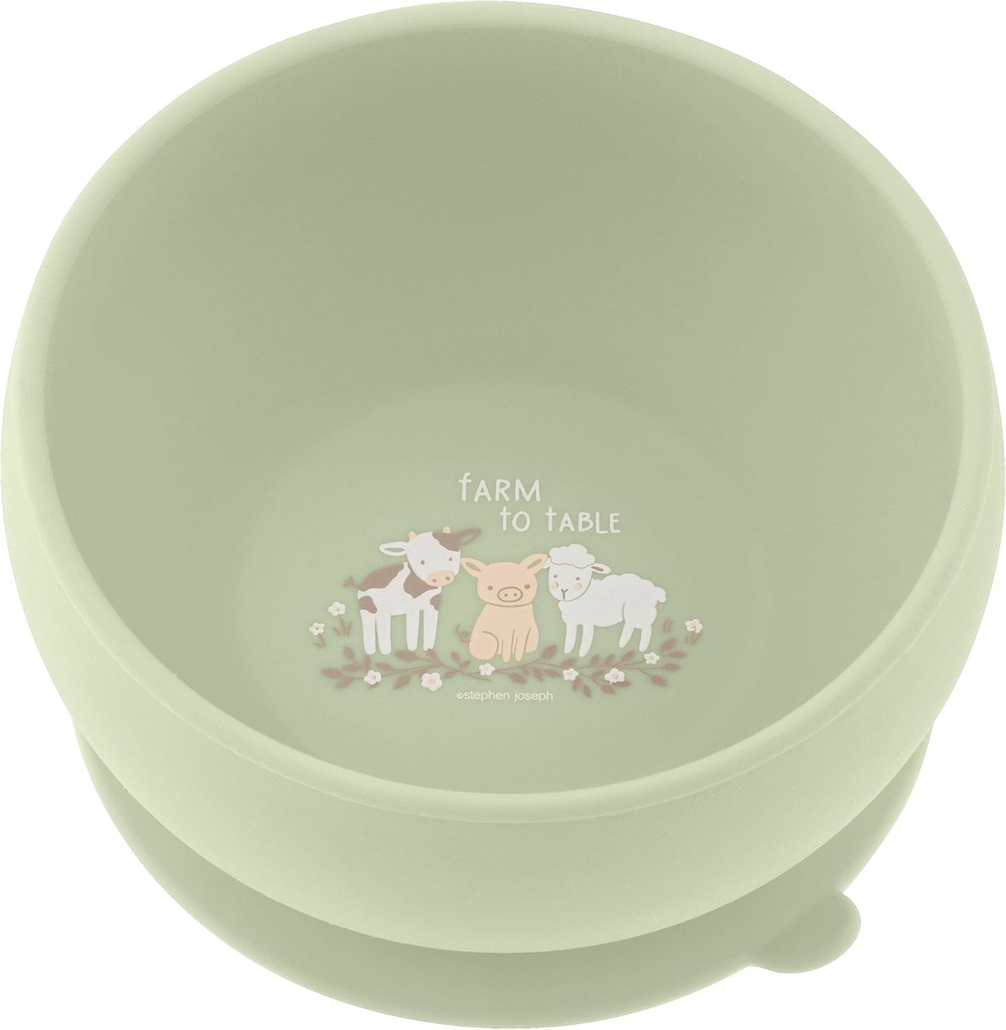 Stephen Joseph, Silicone Baby Bowls, Suction Bowl, Stay Put Suction Bowl, First Stage Self Feeding, Dino
