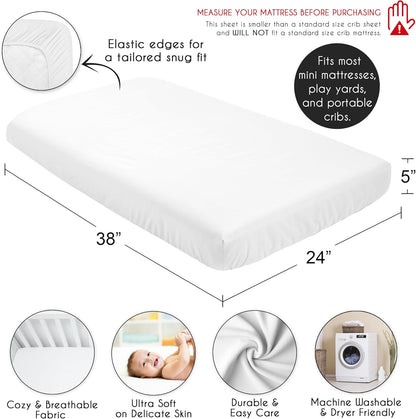 Sweet Jojo Designs 2-Piece Baby Bassinet Sheets Set (Black/White Gingham Checkered Plaid) for Boy/Girl, Infant Newborn Nursery, Oval, Rectangle & Hourglass Mattress (Solid Onyx & Classic Checkerboard)