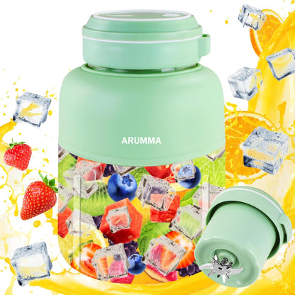 Portable Juice Cup Blender for Smoothies Shakes Fruit Crush Baby Food Maker 43oz 1300ML USB Charging Cordless Food Grade Blades Electric Smoothie Blender for Small Ice Kitchen Outdoor